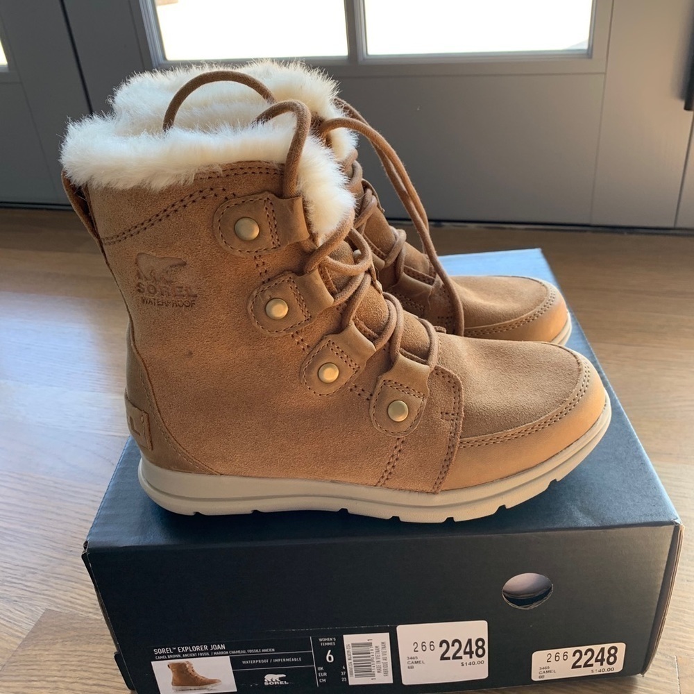 Sorel Explorer Lace-Up Waterproof Suede Boots - Picture 2 of 12